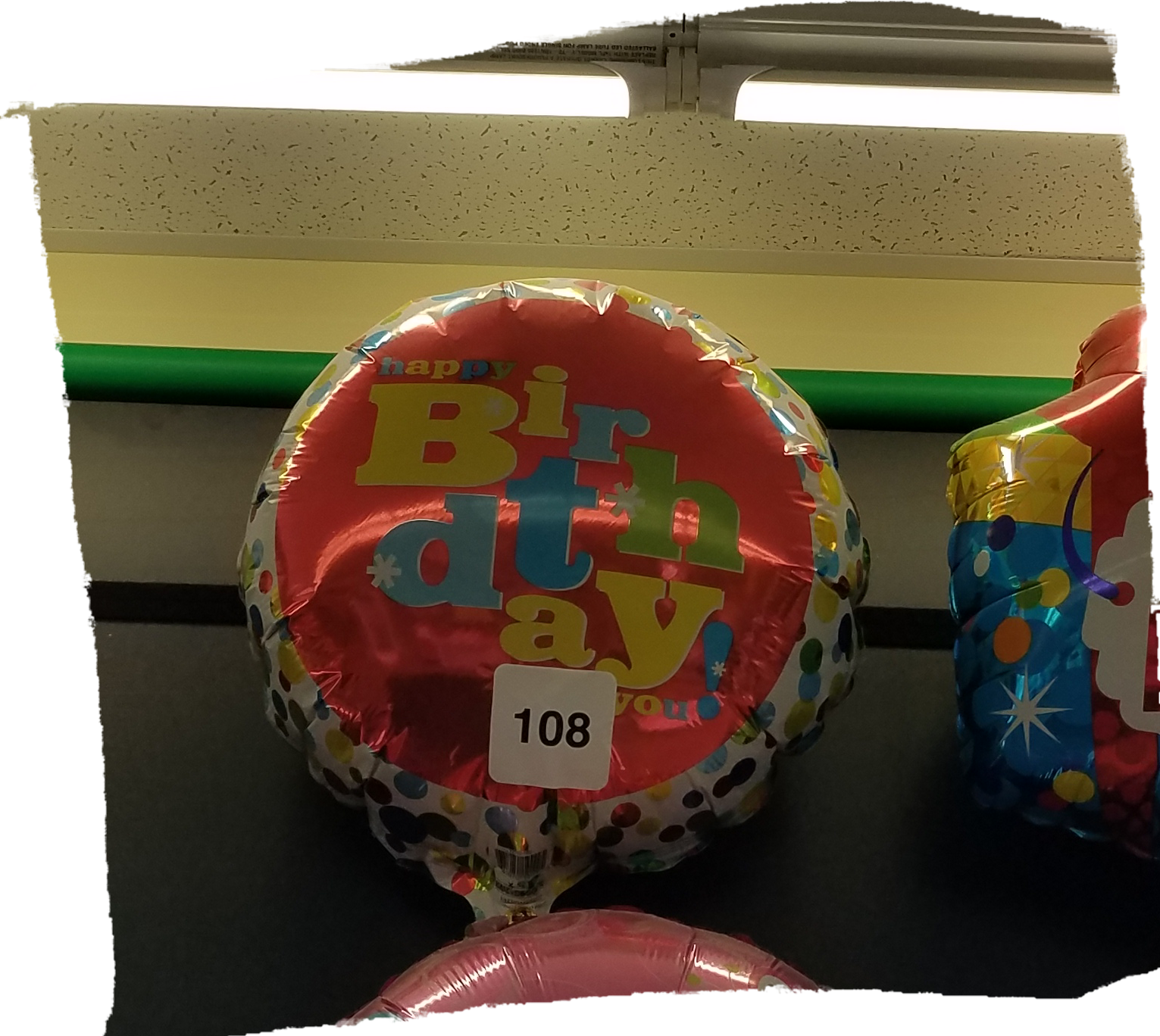 Seen At A Local Dollar Tree - Balloon (1531x1368), Png Download