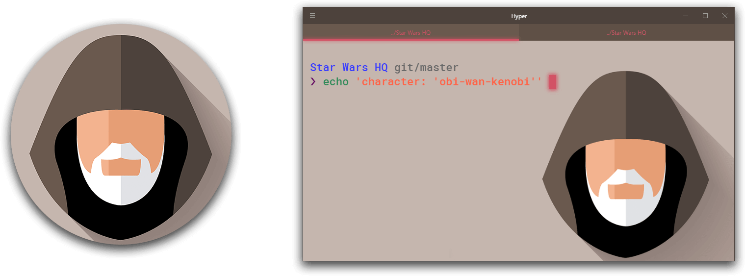 Hyper Star Wars/index - Obi Wan Kenobi Png Logo (1654x740), Png Download