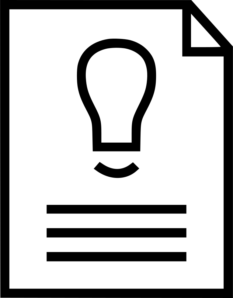 Light Bulb Brilliant Idea Page Layout Comments - Document (766x980), Png Download