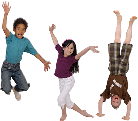 Kids Running White Background Png - Children Dancing Png (475x415), Png Download