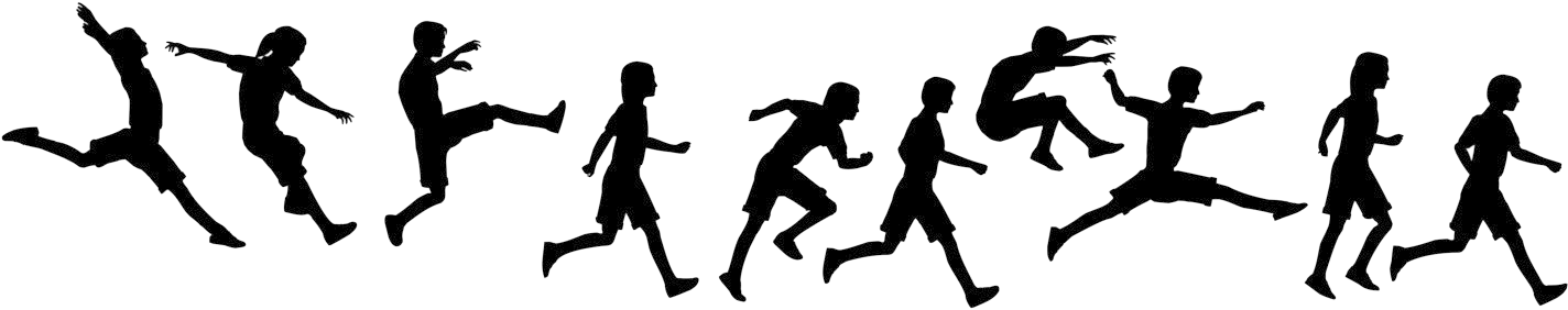 Kids Running - Salto Con Desplazamiento (1500x480), Png Download