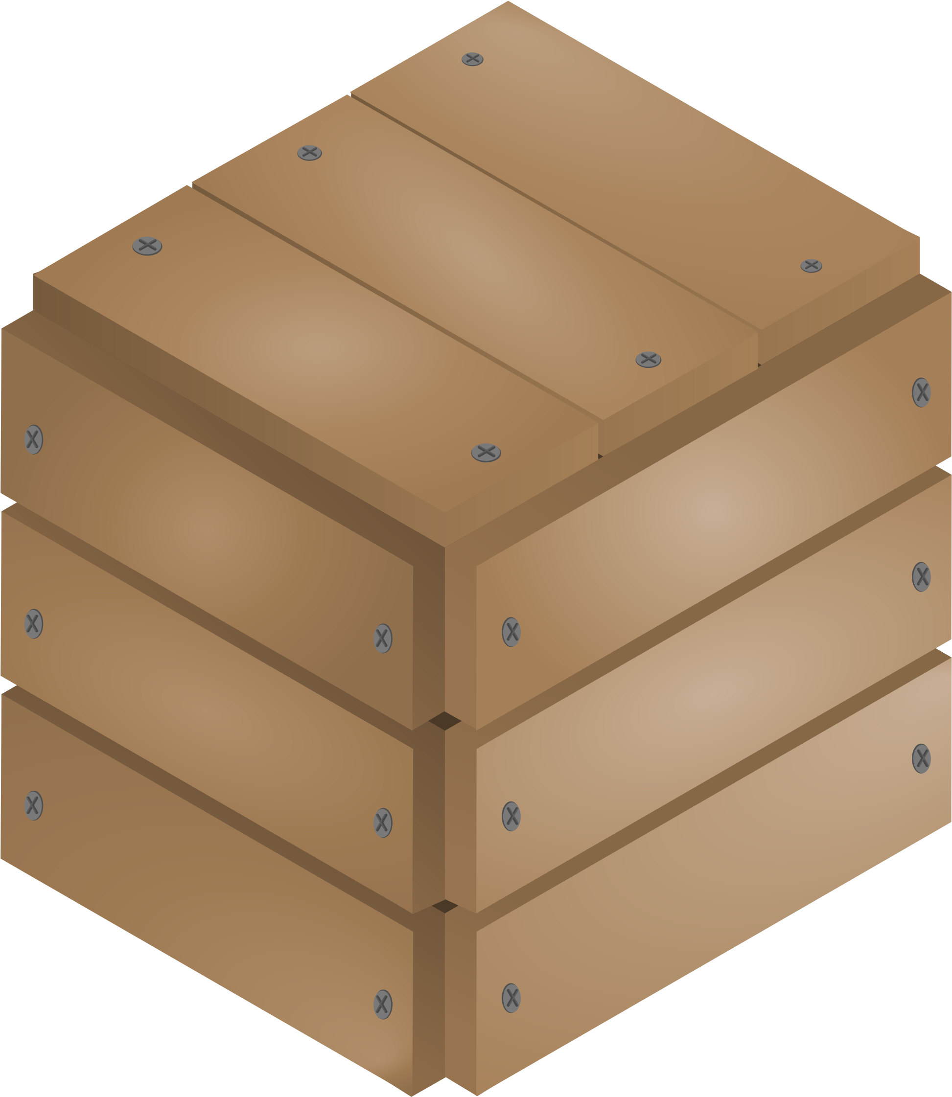 Big - Clipart Wooden Boxes (2400x2400), Png Download