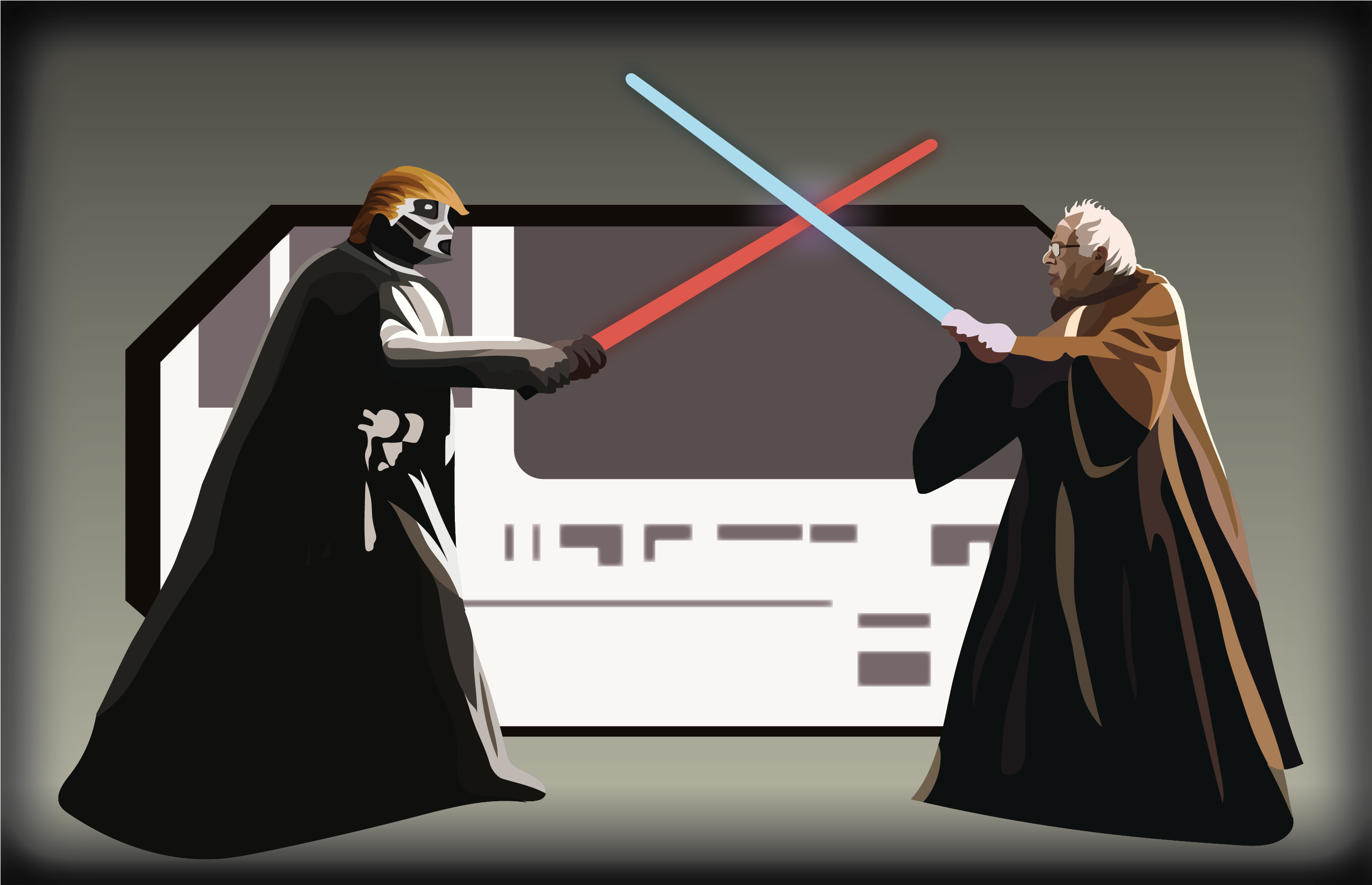 This Election In A Nutshell - Stage Combat (3155x2180), Png Download