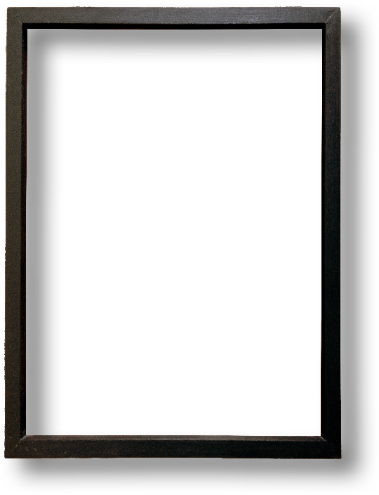 Dutch Black Ebony Old Master Frame (540x748), Png Download