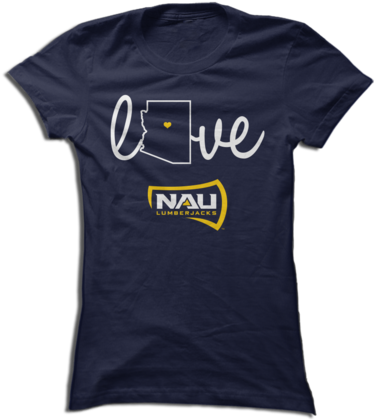 Northern Arizona University - Northern Arizona Full Color Latte Mug 12oz Nau Lumberjacks (397x480), Png Download