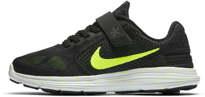 Nike Revolution 3 Flyease Little Kids' Running Shoe (1000x1000), Png Download