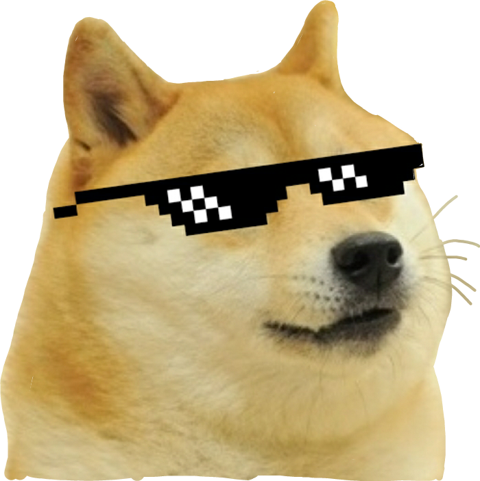 Doge Dog Thug Life (700x702), Png Download