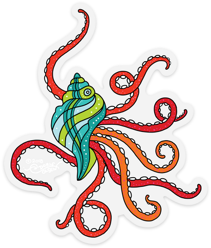 Colorful Orange And Red Tentacles Playfully Arranged (498x499), Png Download