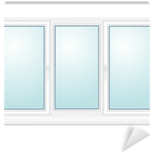 Closed Plastic Glass Window Vector Illustration Wall - Window (400x400), Png Download