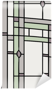 Abstract Design, Stained Glass Window, Vector Wall - Stained Glass (400x400), Png Download