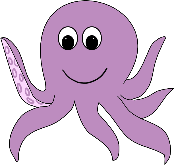 Octopus Clipart - Cartoon Octopus Transparent Background (675x640), Png Download