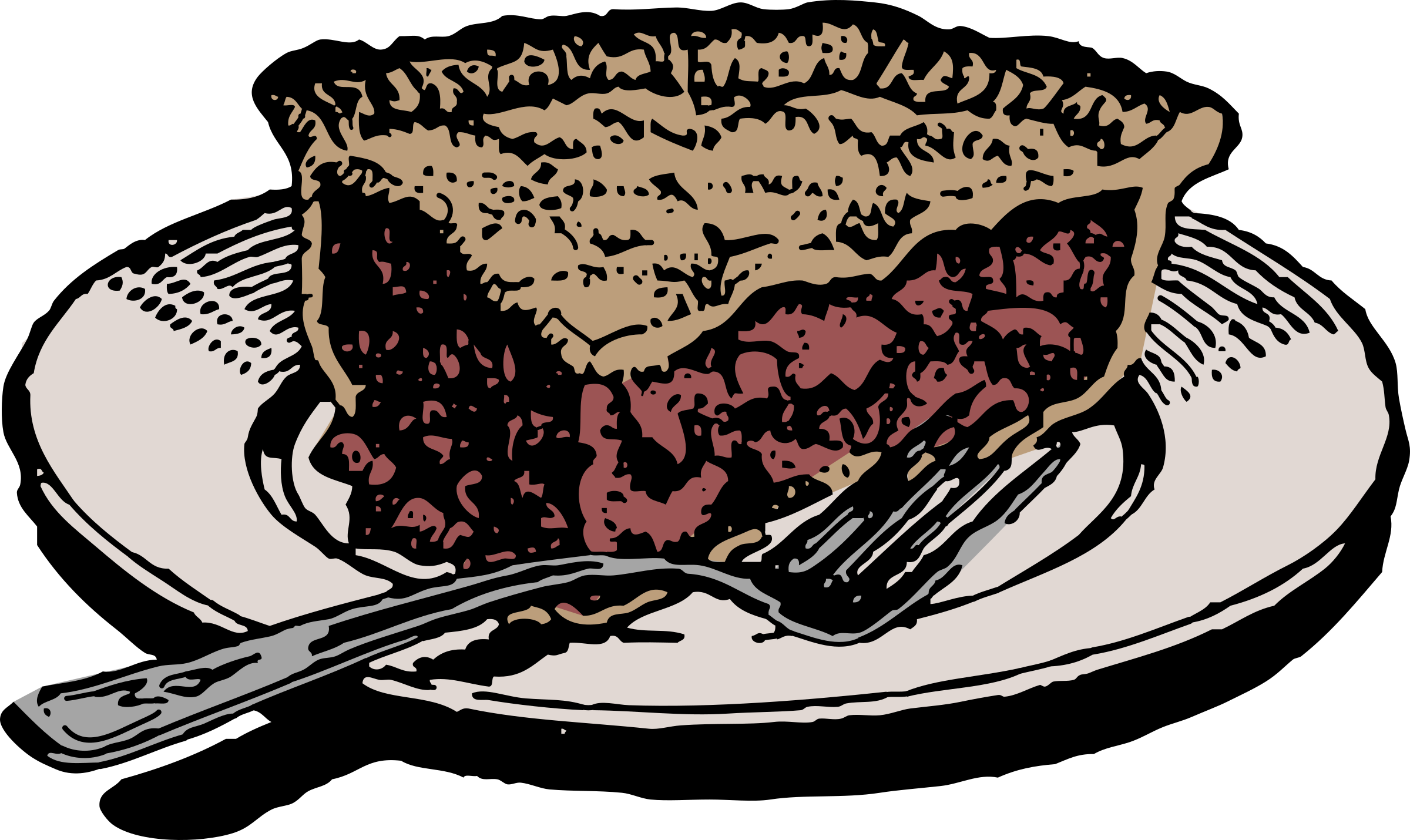 This Free Icons Png Design Of Slice Of Apple Pie Colour (2400x1430), Png Download