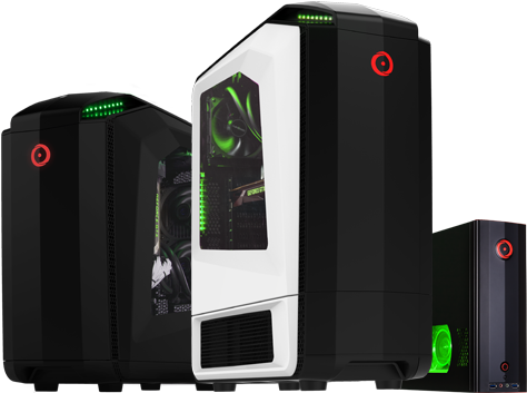 Gaming Desktops - Computer Case (500x380), Png Download