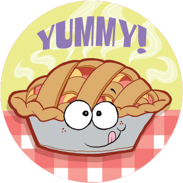 Apple Pie Dr - Trend Enterprises Scratch N Sniff Stinky Stickers (378x381), Png Download