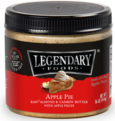 Legendary Foods Apple Pie Almond & Cashew Butter - Legendary Foods Almond Butter (374x405), Png Download