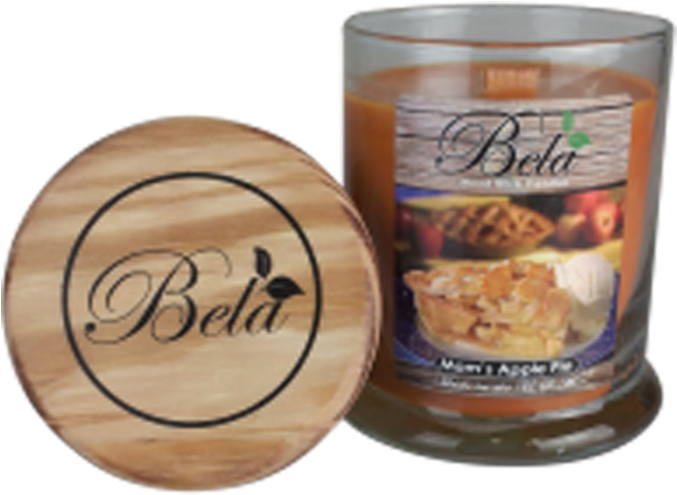 Bella Home Fragrances Mom's Apple Pie Wood Wick Candle - Woodwick Bela Mom’s Apple Pie Candle (700x700), Png Download