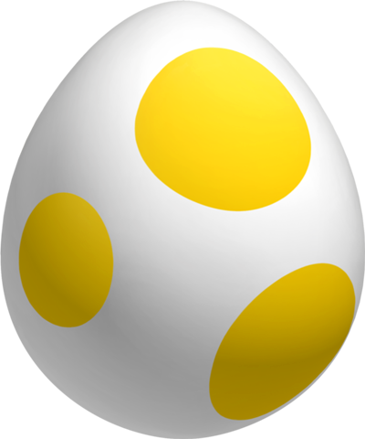 Golden Yoshi Egg - Items De Mario Bros Png (400x480), Png Download
