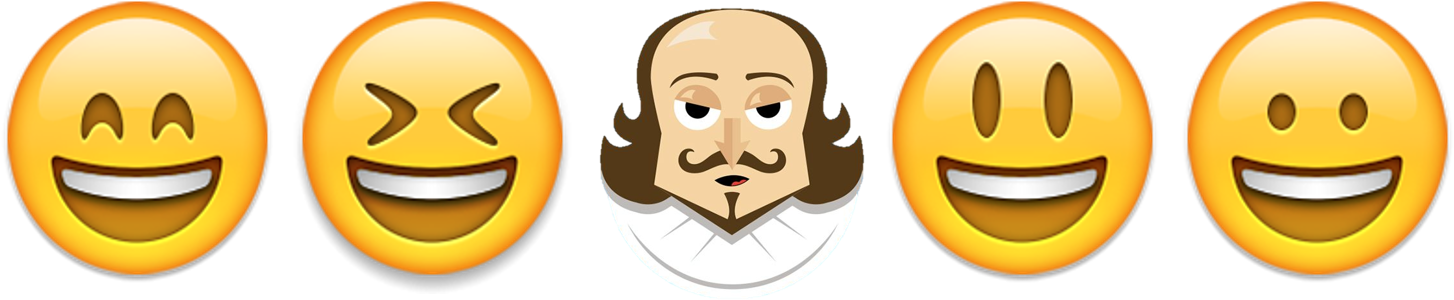 Shakespeare Emoji - Lokai Bracelet- Purple (medium) (1487x325), Png Download