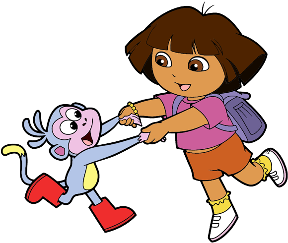 Explorer Clipart Map - Cartoon Dora Buji (590x494), Png Download