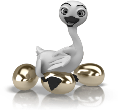 Goose That Laid The Golden Eggs “ - Golden Goose Eggs Gif (400x400), Png Download