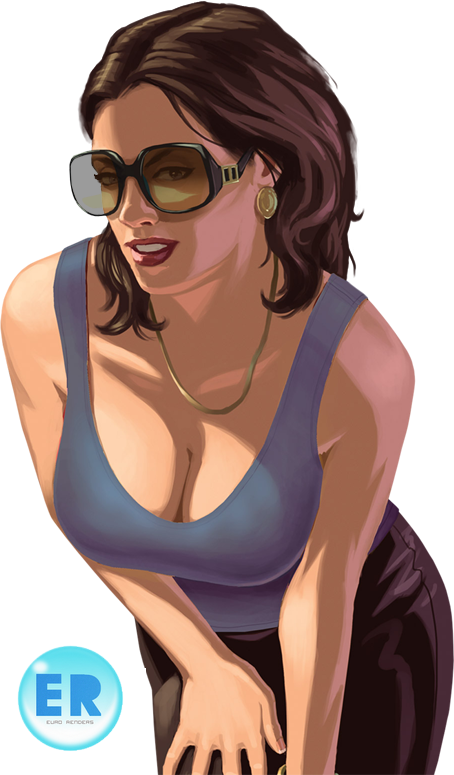 Gta 5 Online Wallpaper - Grand Theft Auto 4 Girl (454x775), Png Download