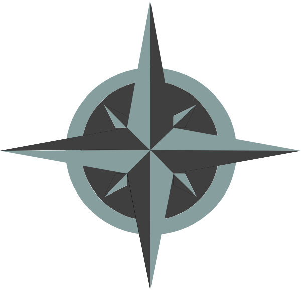 How To Set Use White Compass Rose Clipart (600x577), Png Download