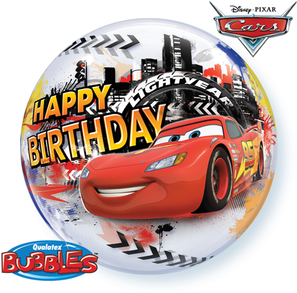 Zoom - Lightning Mcqueen Happy Birthday Balloon (600x600), Png Download
