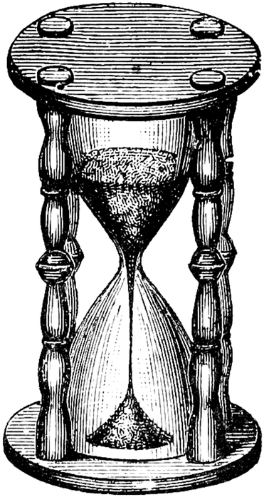 Download - Vintage Hourglass (399x720), Png Download