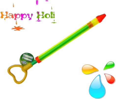 Holi Pichkari - Happy Holi Images Png (500x400), Png Download