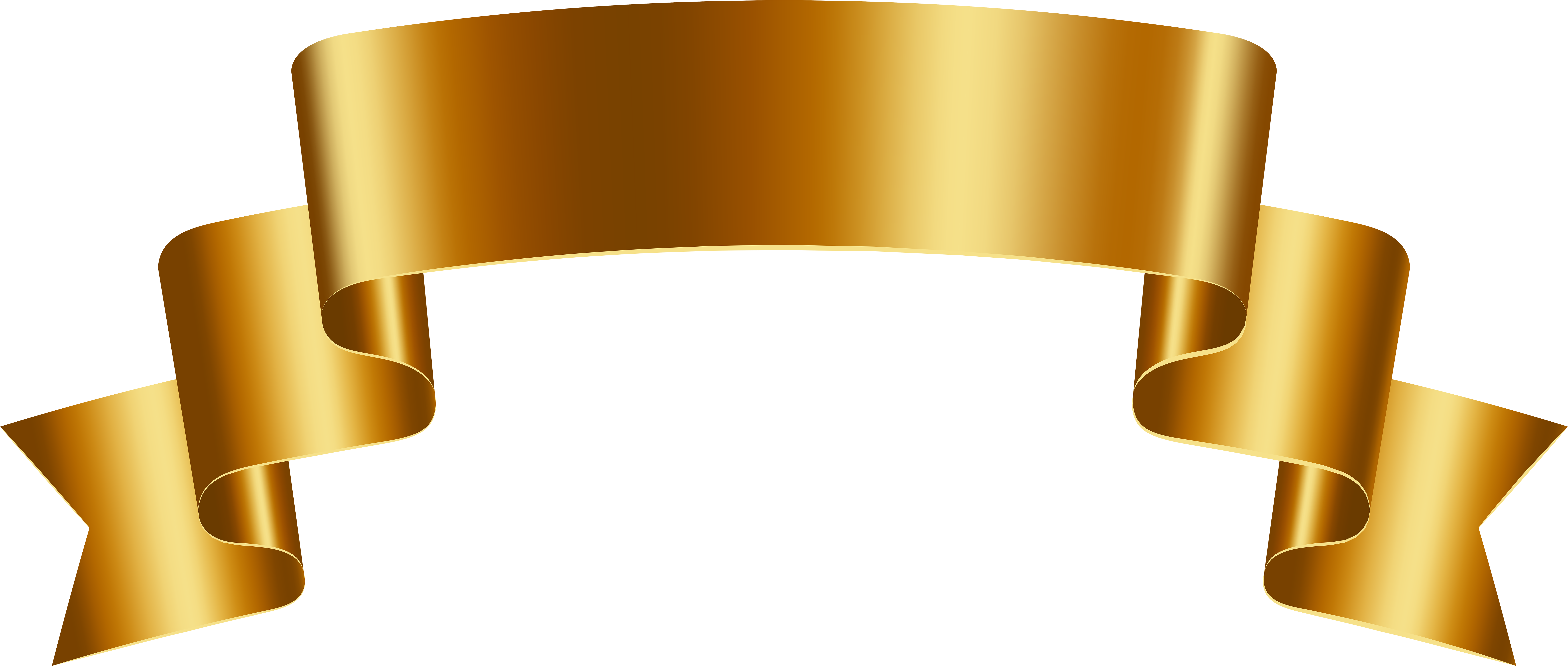 Golden Banner Cliparts - Luxury Banner Png (8000x3445), Png Download