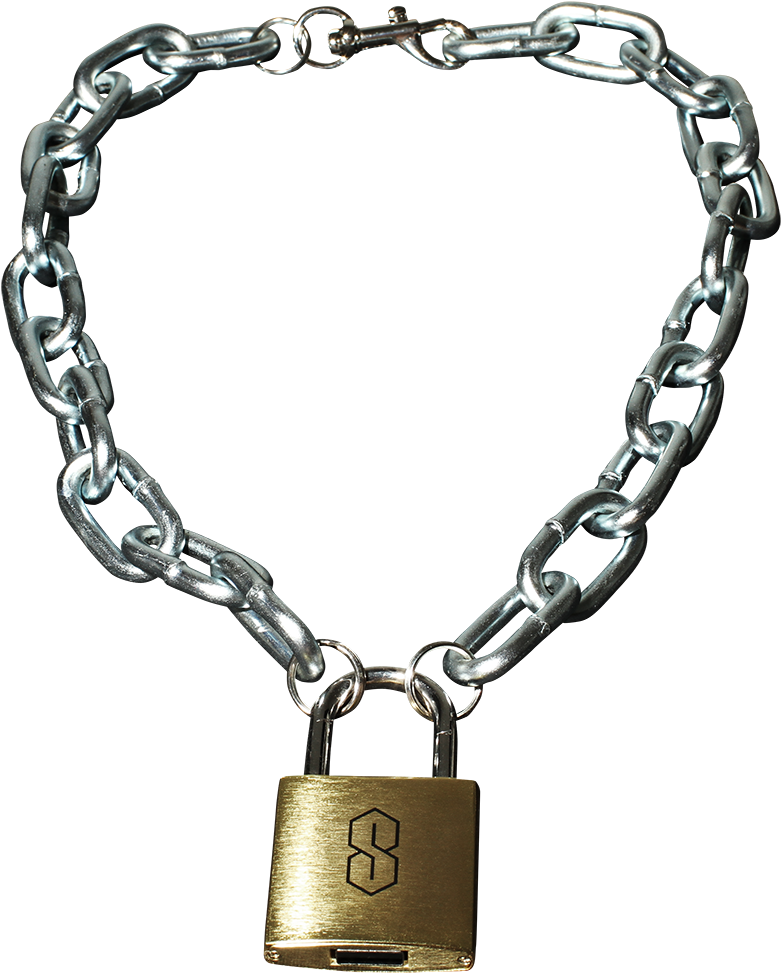 Download Chain Lock Necklace Images Bitcoin PNG Image with No