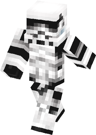 Stormtrooper Skin - Skin (317x453), Png Download
