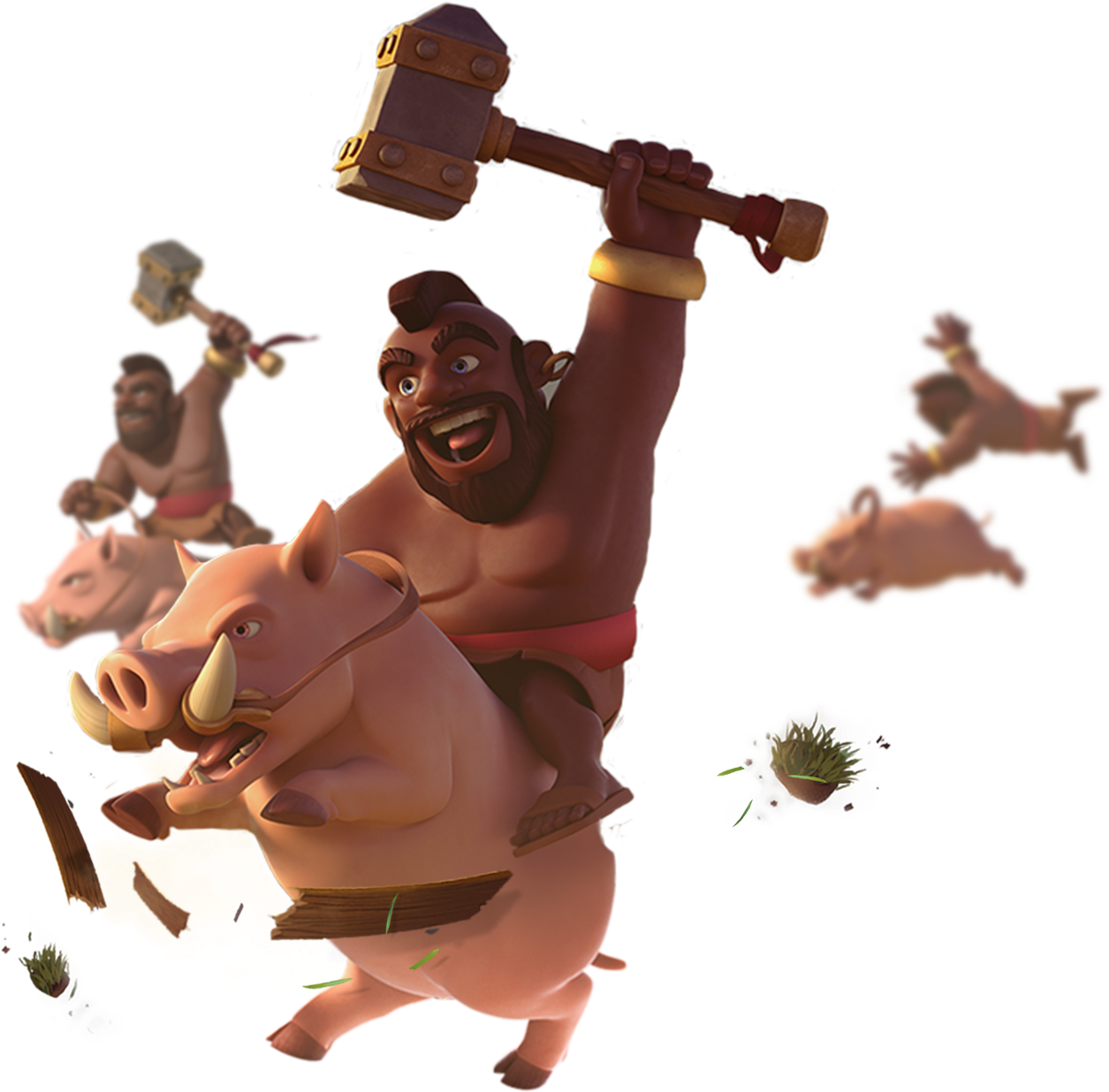 Hammer Time - Hog Rider Clash Royale Png (2048x1280), Png Download