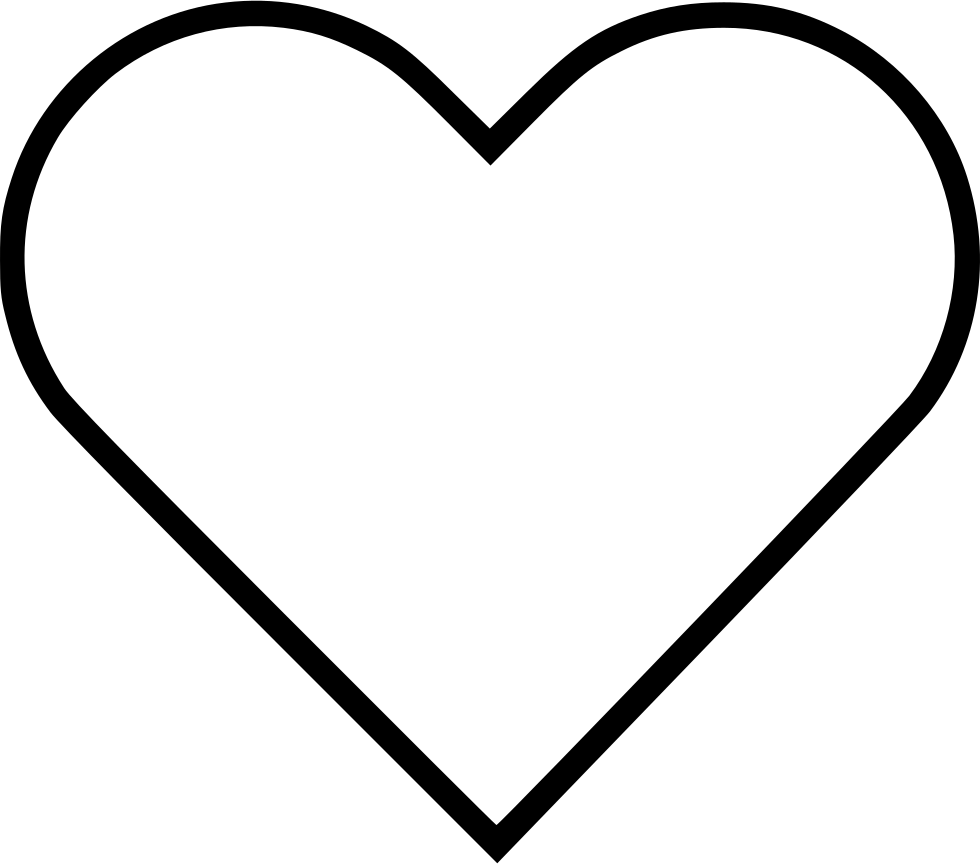 Heart Svg Png Icon Free Download - Heart Silhouette Transparent Background (980x864), Png Download