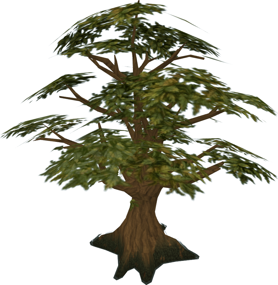 Svg Transparent Stock Bonsai Drawing Windswept Tree - Oak Tree Runescape (910x934), Png Download