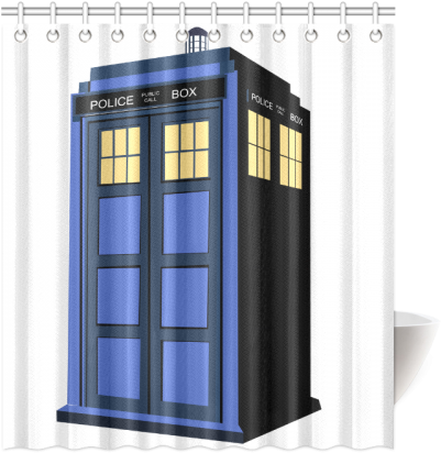 Tardis Shower Curtain 66"x72" - Revolving Door (500x500), Png Download