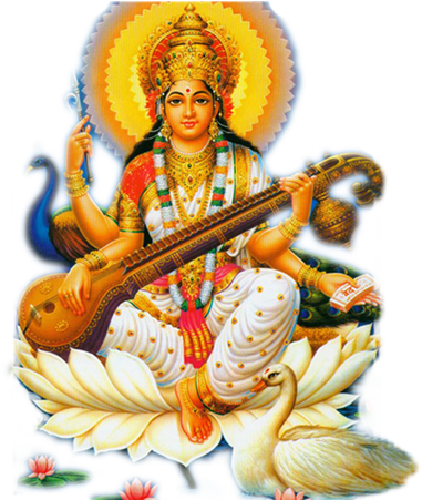 Saraswati Free Png Image - Saraswati Png (480x450), Png Download
