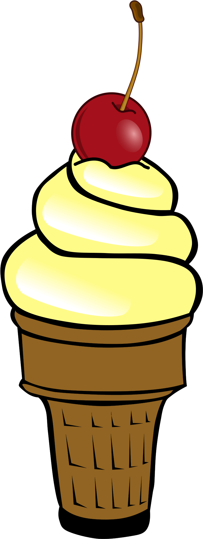 This Free Icons Png Design Of Soft Ice Cream With Cherry (3972x2400), Png Download