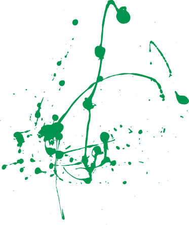 Green Paint Splatter Png (373x445), Png Download