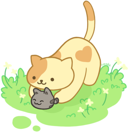 The Product Of Today's Stream, Peaches And A Tabby - Cat Grabs Treat (500x490), Png Download