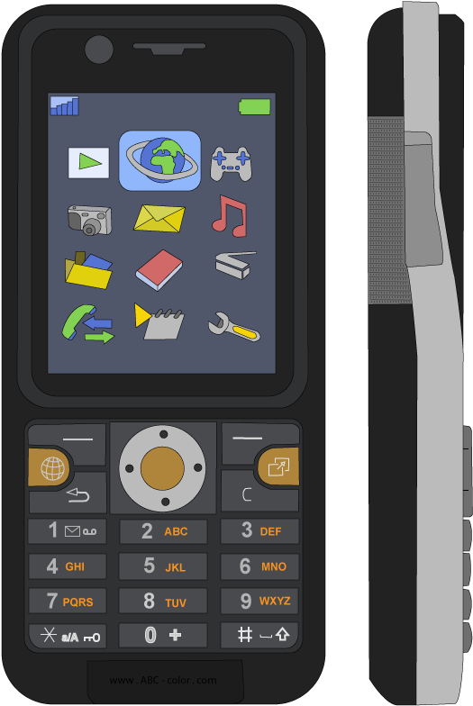 Mobile Phone (567x822), Png Download