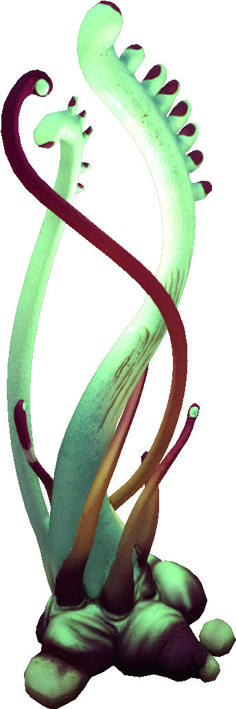 Ghost Weed Flora - Subnautica Eye Stalk Seed (1080x1080), Png Download