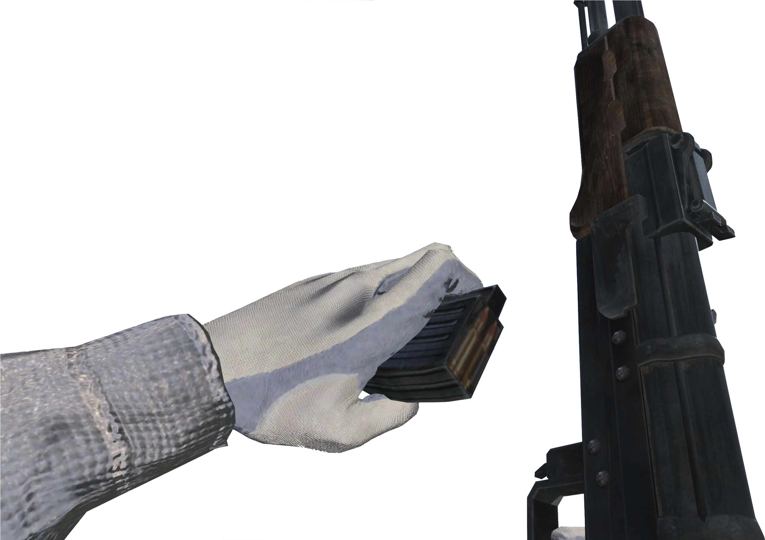 Ak-47 Reloading Cod4 - Ak-47 (2572x1800), Png Download