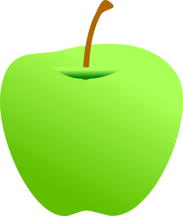 Jpg Free Apple Clip Green Clipart - Green Apple Png Clip Art (504x596), Png Download