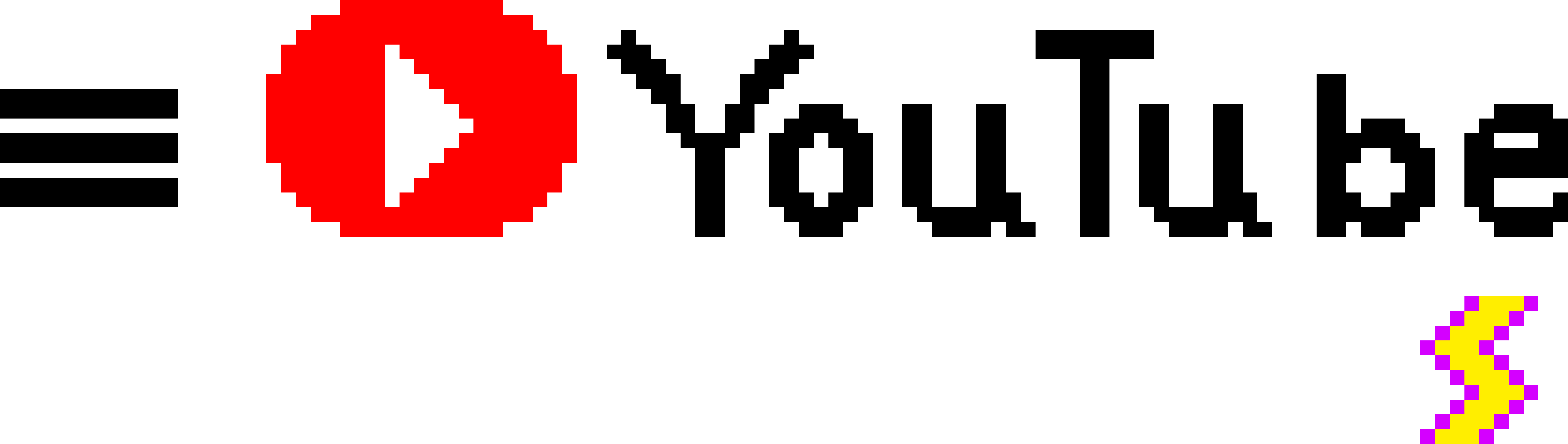 Youtube Logo -by Storm The Lightspeed Guy - Point D Interrogation (10980x3600), Png Download