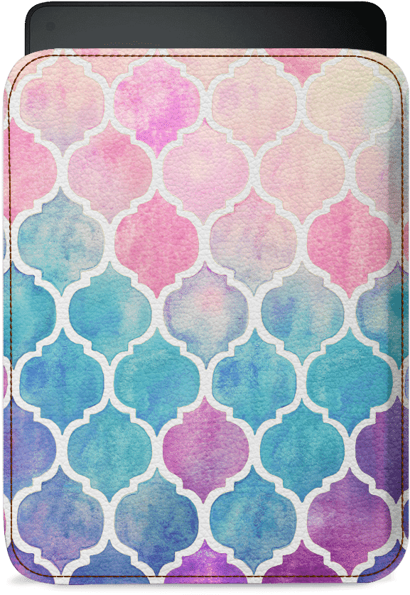 Dailyobjects Rainbow Pastel Watercolor Moroccan Real - Pastel Colored Watercolor Moroccan Pattern Blank Note (900x900), Png Download