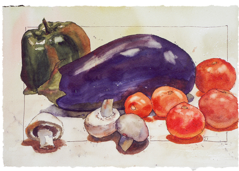 Winter Tomatoes, - Watercolor Paint (800x800), Png Download