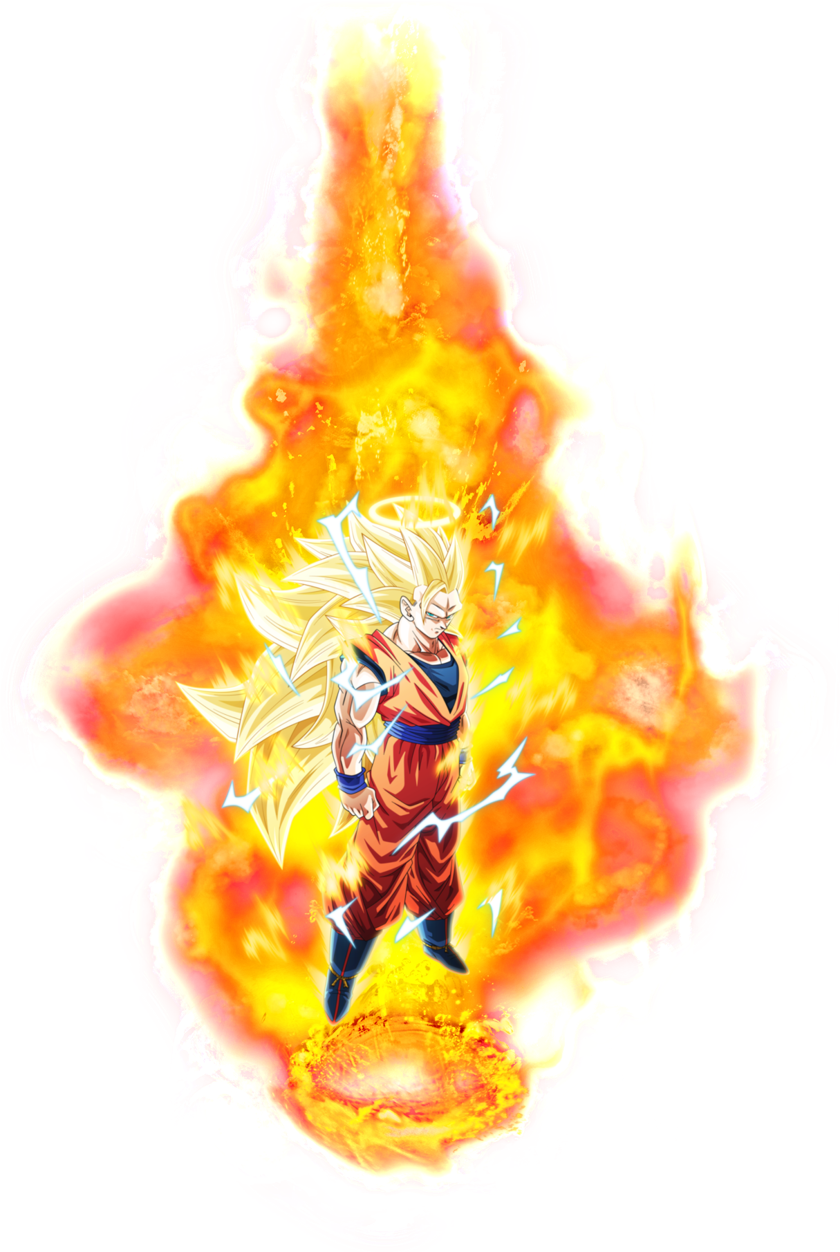 Ssj3 Goku (1215x1811), Png Download