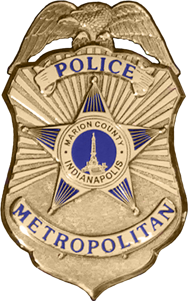 Indianapolis Metro Police Badge - Police Badge Png (600x960), Png Download