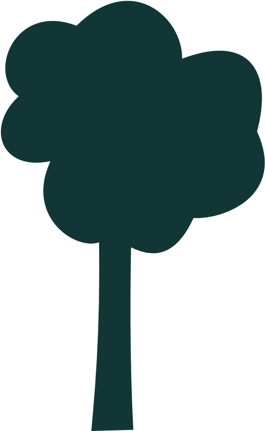 Simple Tree Outline (545x884), Png Download